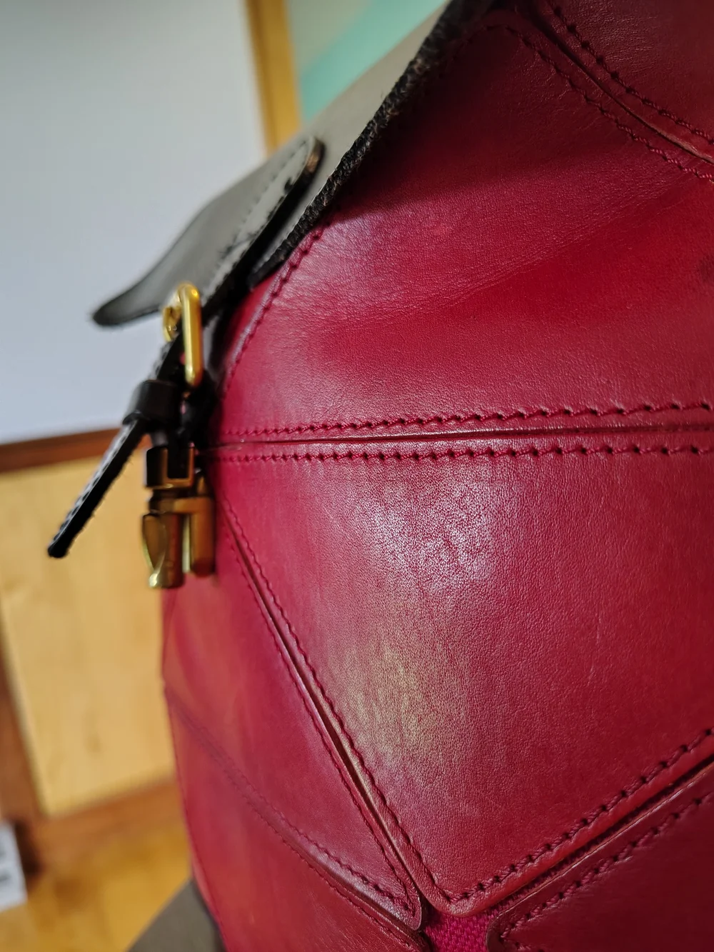 OLD TREND Genuine Leather Geometric Embossed PRISM Backpack / Rucksack